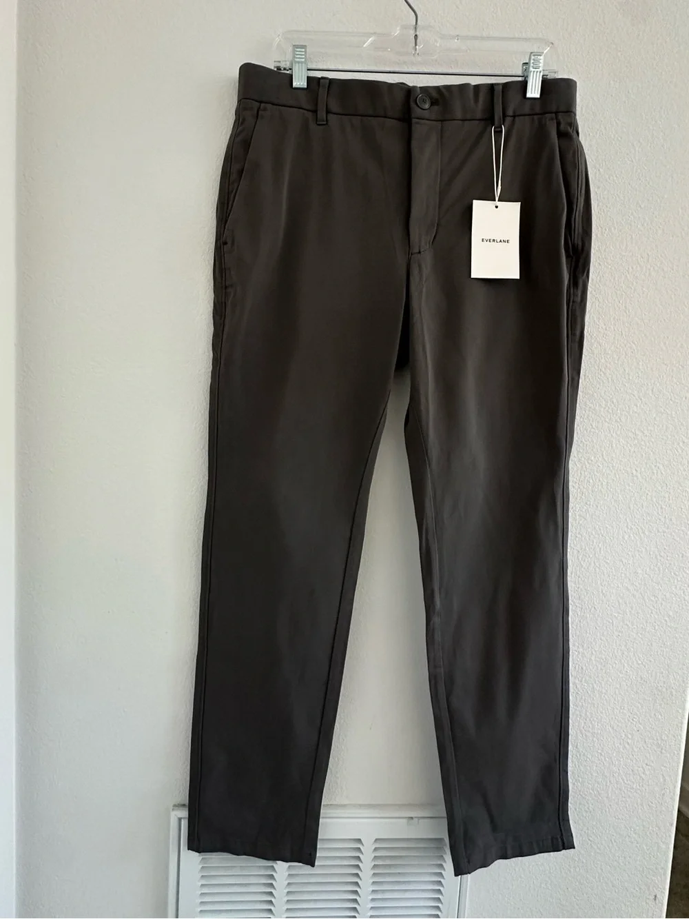 Everlane The Performance Chino‎ Pant Slim in Slate Grey Size: 33x30, NWT
